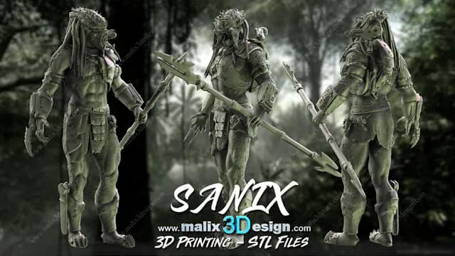 STL - Predator 1 figura detallada