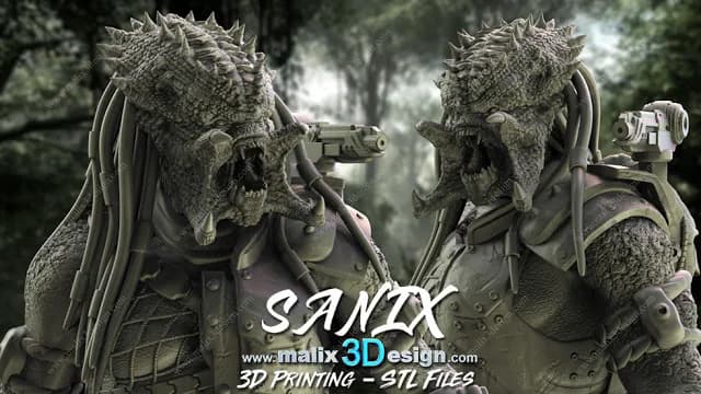 STL - Predator 1 figura detallada