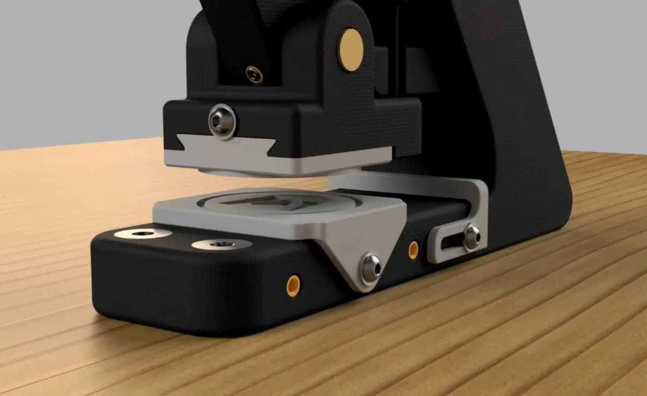 STL - Prensa de repujado render 2