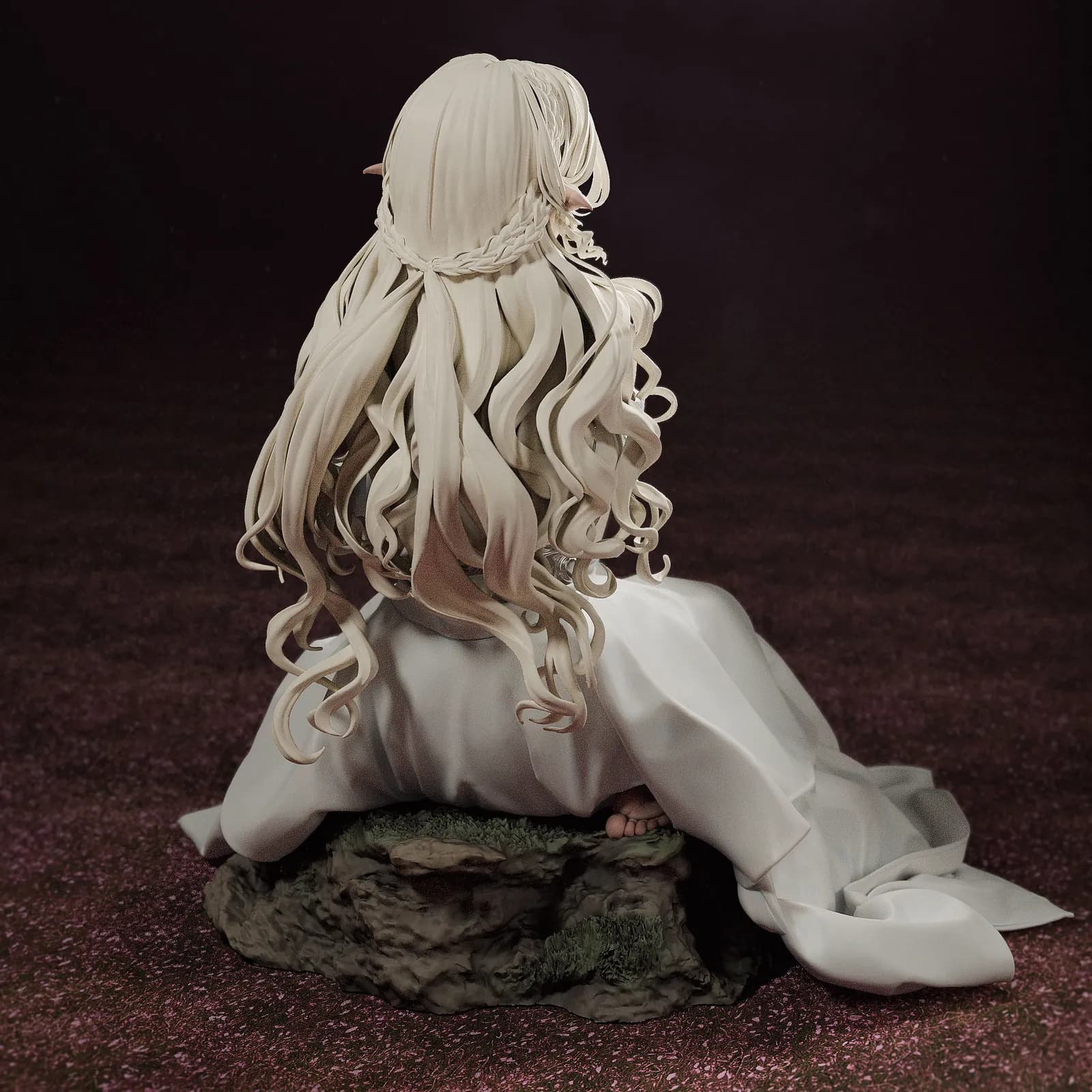 STL - Princesa Elfa Elegante render 5