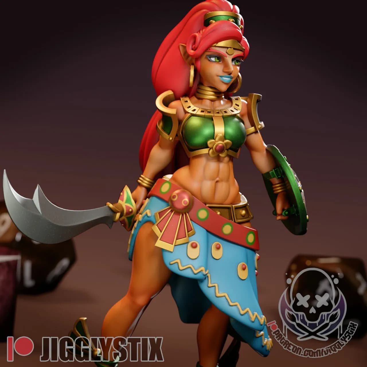 STL - Princesa Gerudo estilo anime render 3