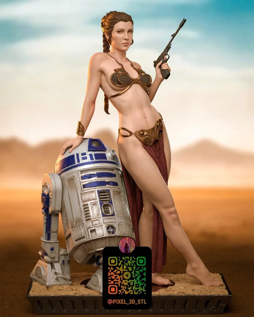STL - Princesa Leia Organa Star Wars