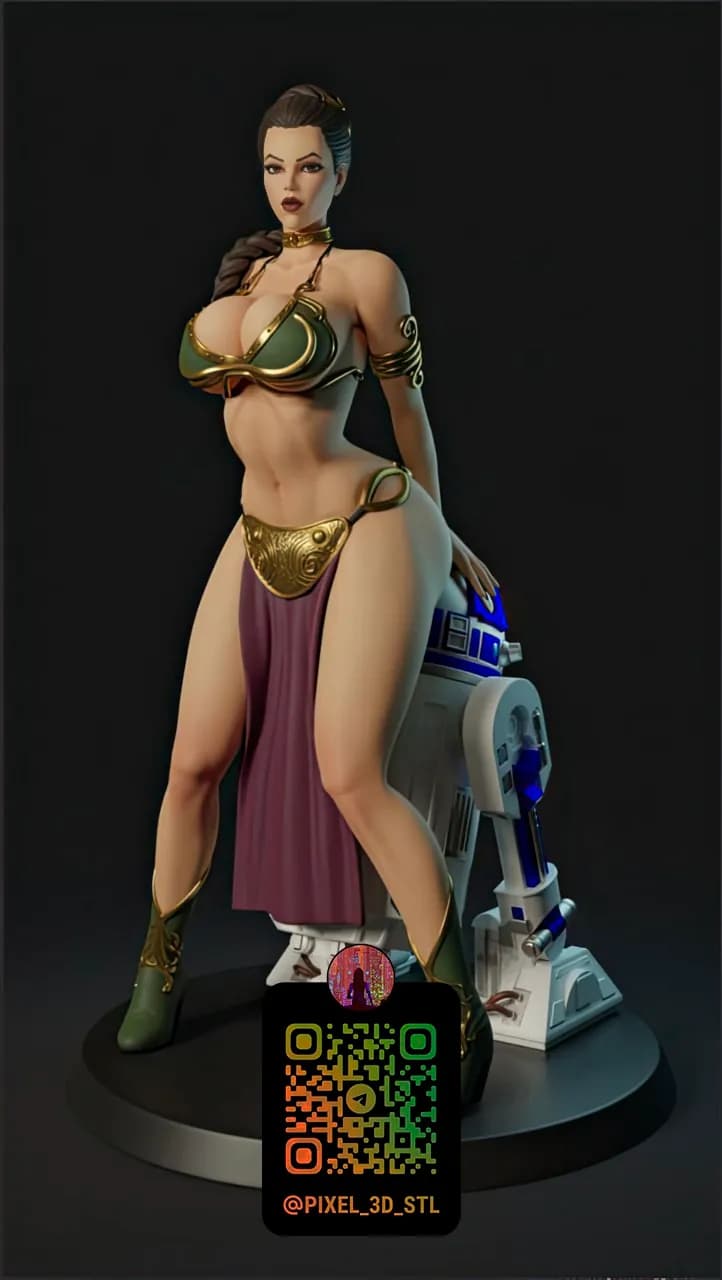 STL - Princesa Leia Star Wars