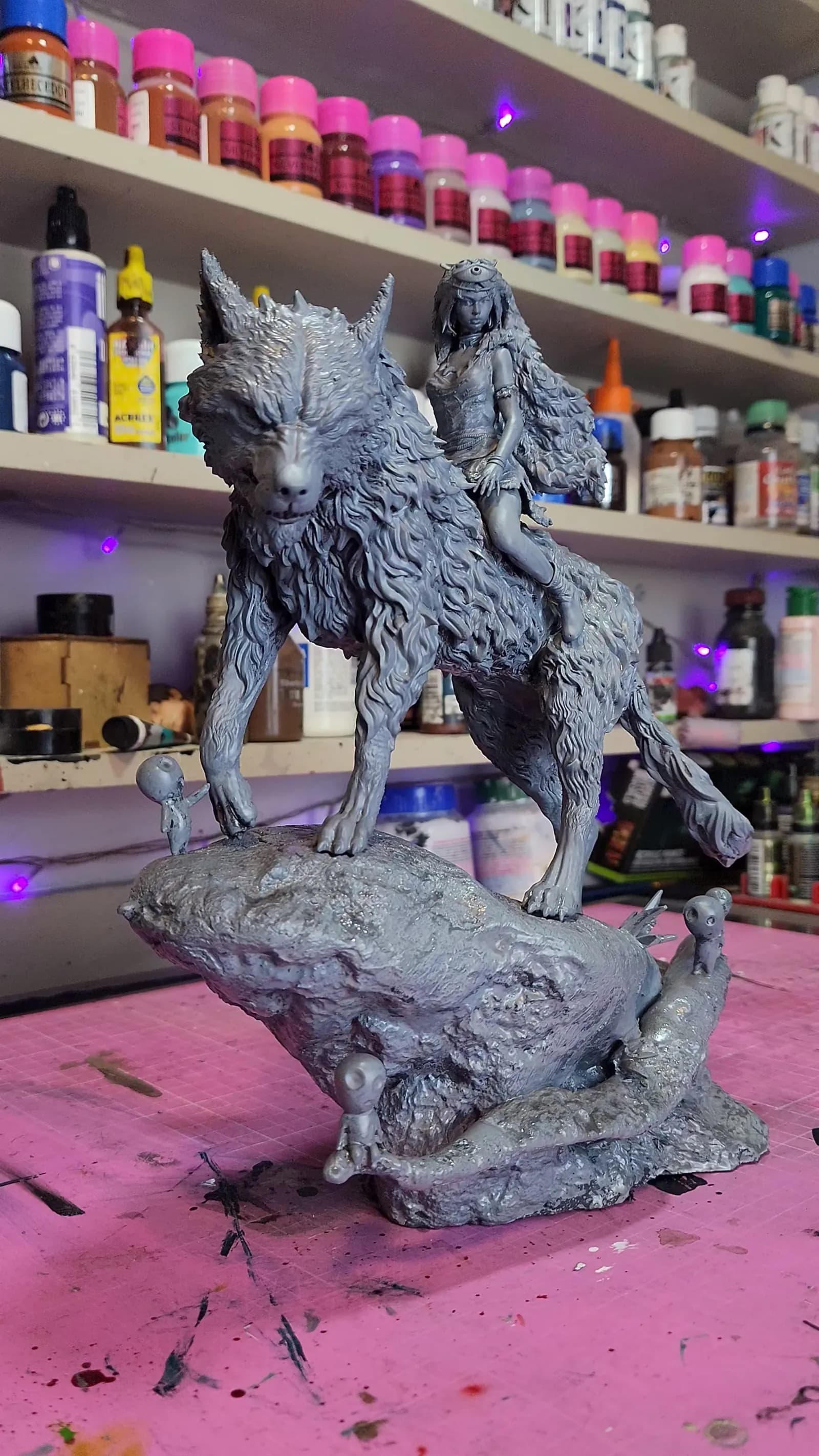 STL - Princesa Mononoke en lobo
