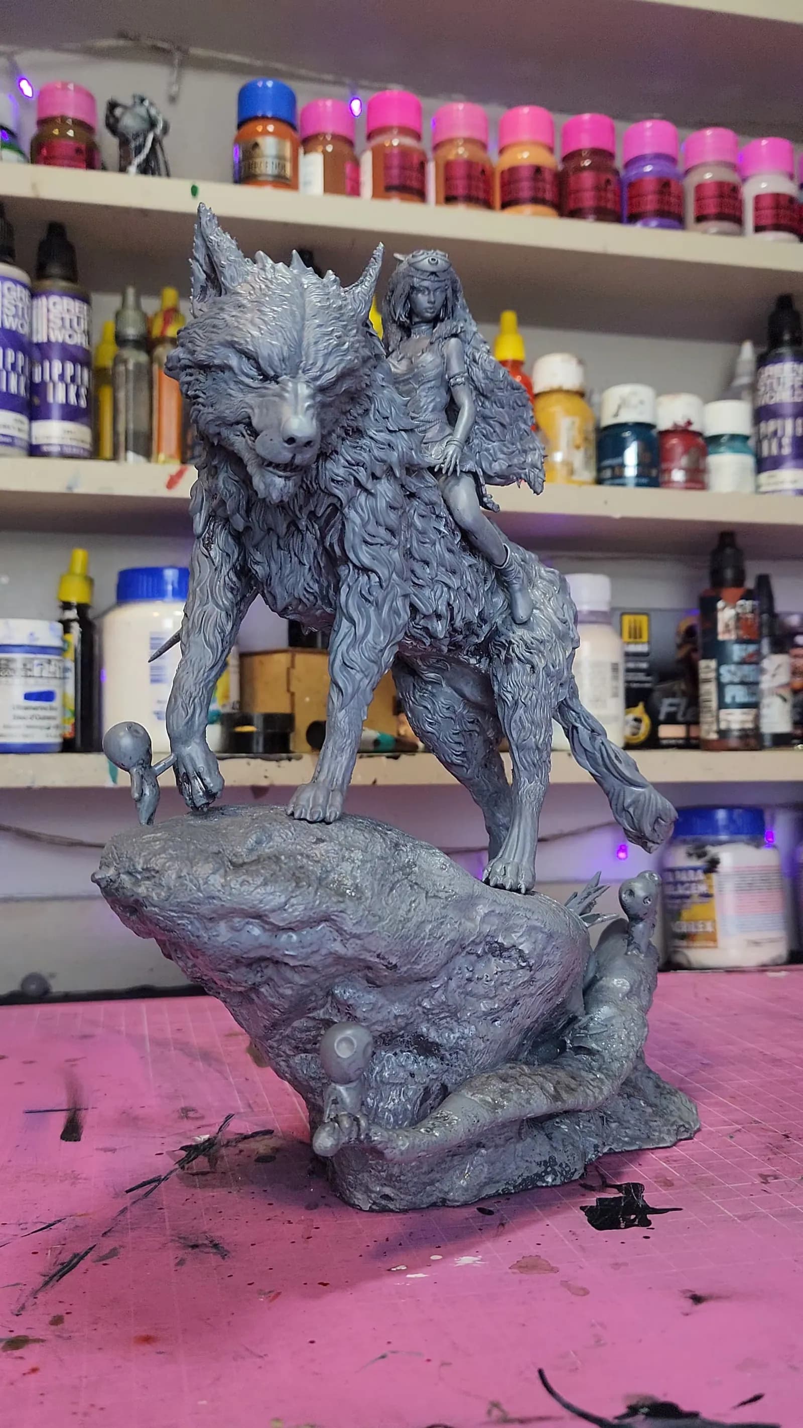 STL - Princesa Mononoke en lobo