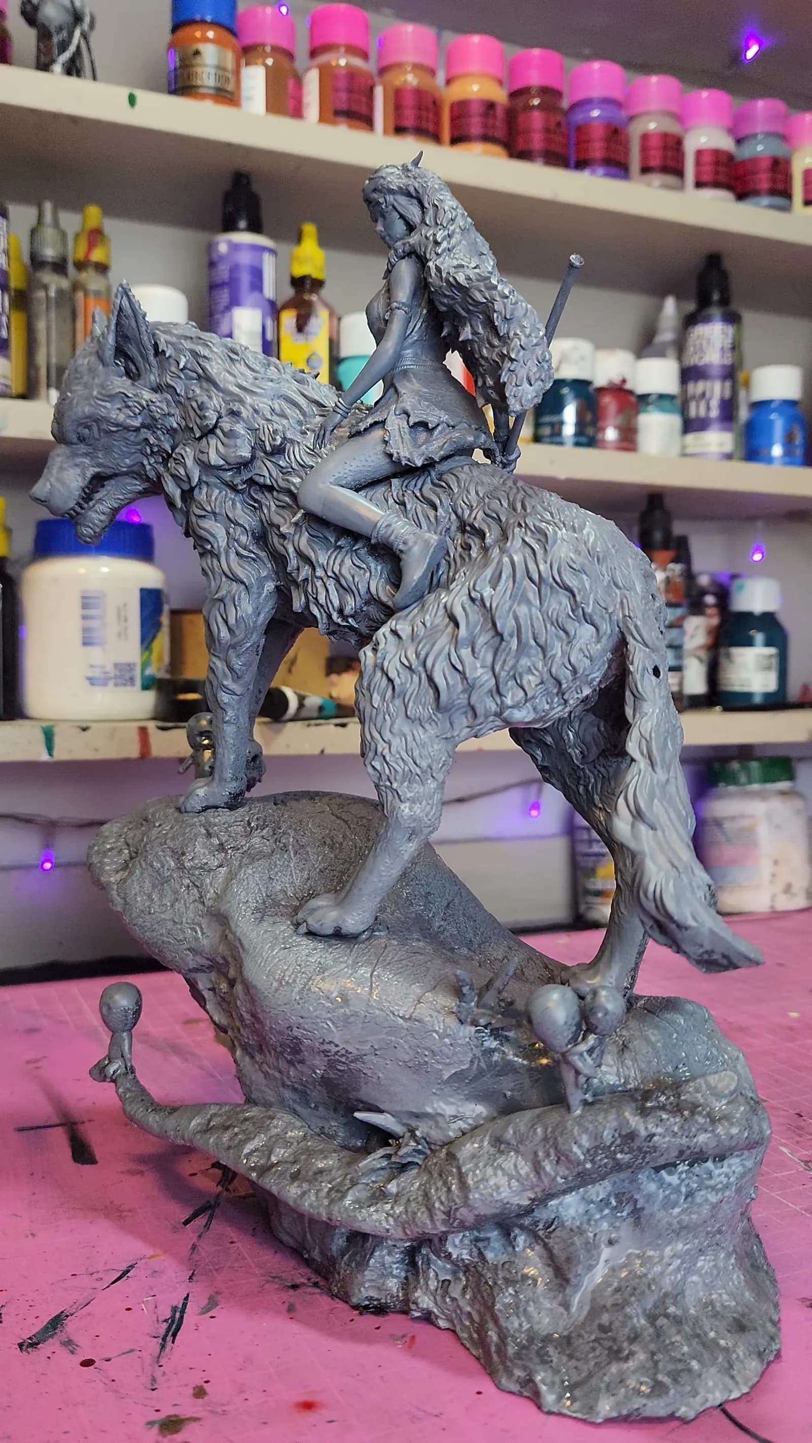 STL - Princesa Mononoke en lobo