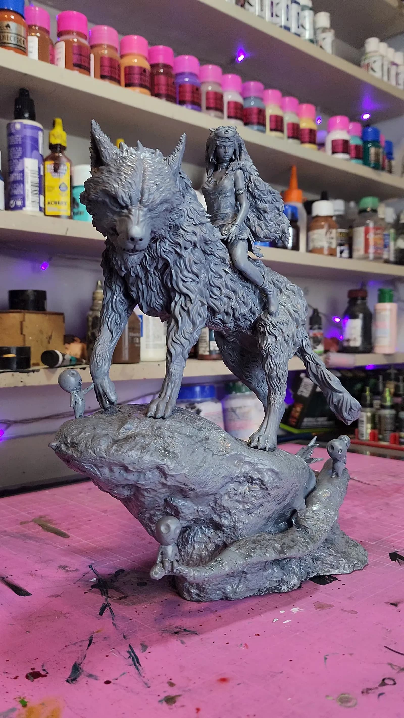 STL - Princesa Mononoke en lobo