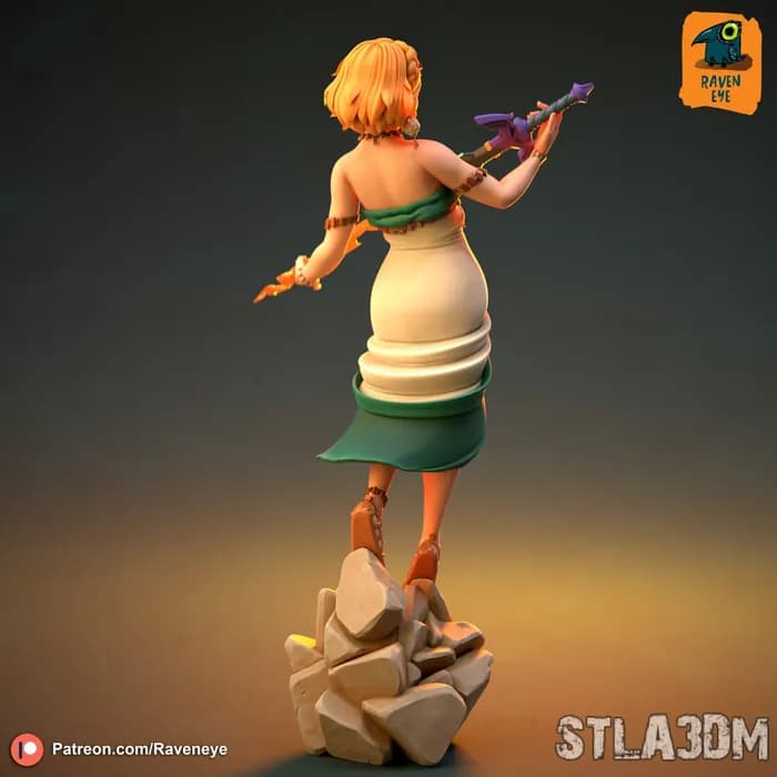 STL - Princesa Zelda Espada Maestra render 3
