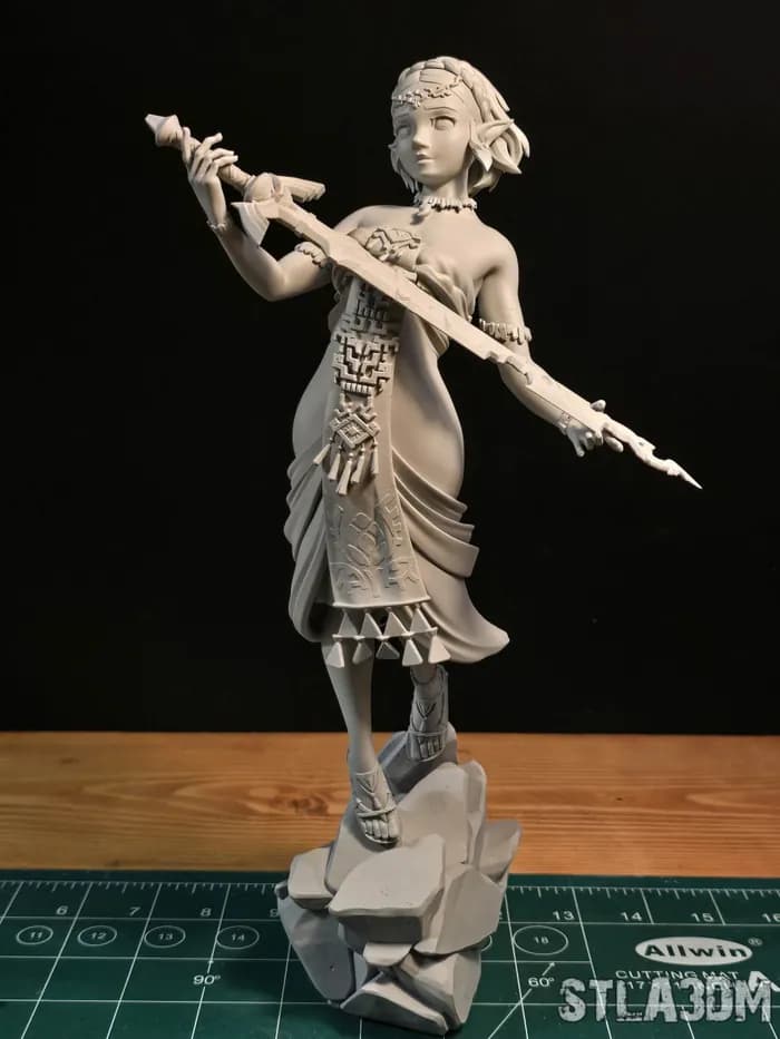STL - Princesa Zelda Espada Maestra render 4