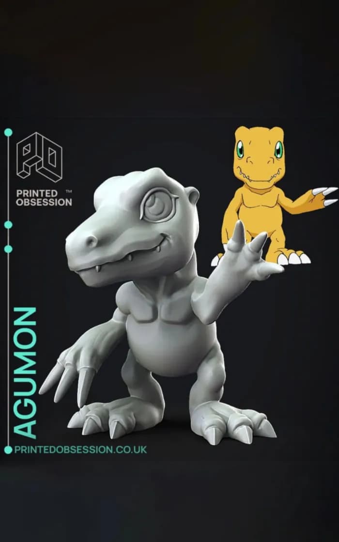 STL - printed obsession agumon