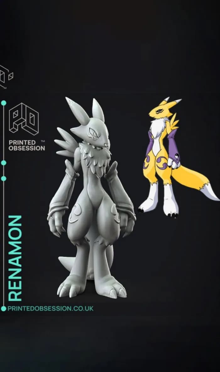 STL - printed obsession renamon