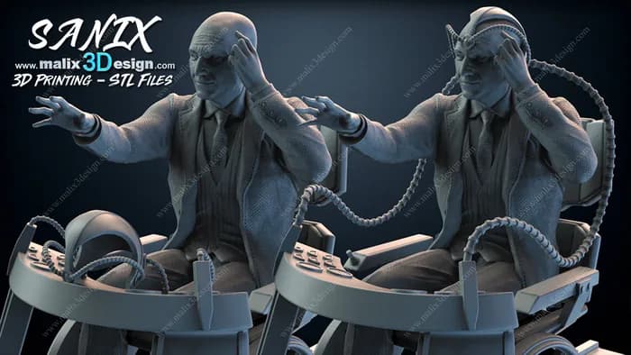 STL - Profesor X render 4