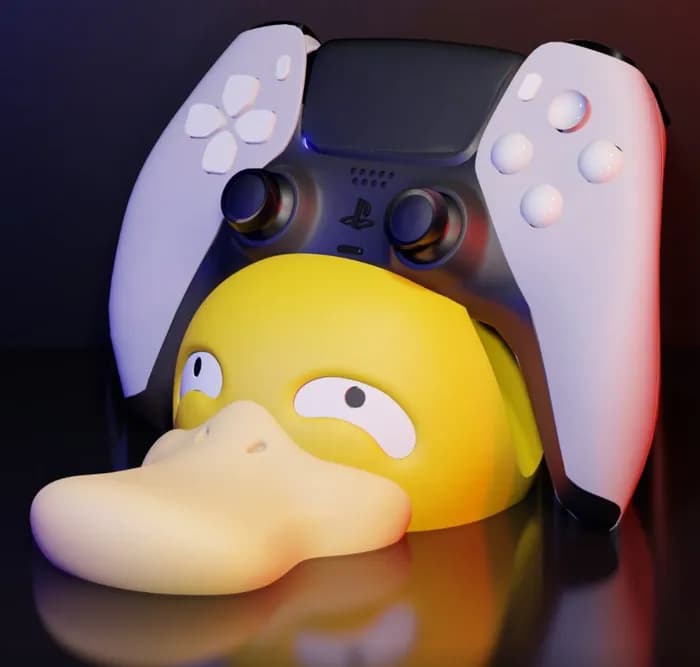 STL - psyduck joystick holder