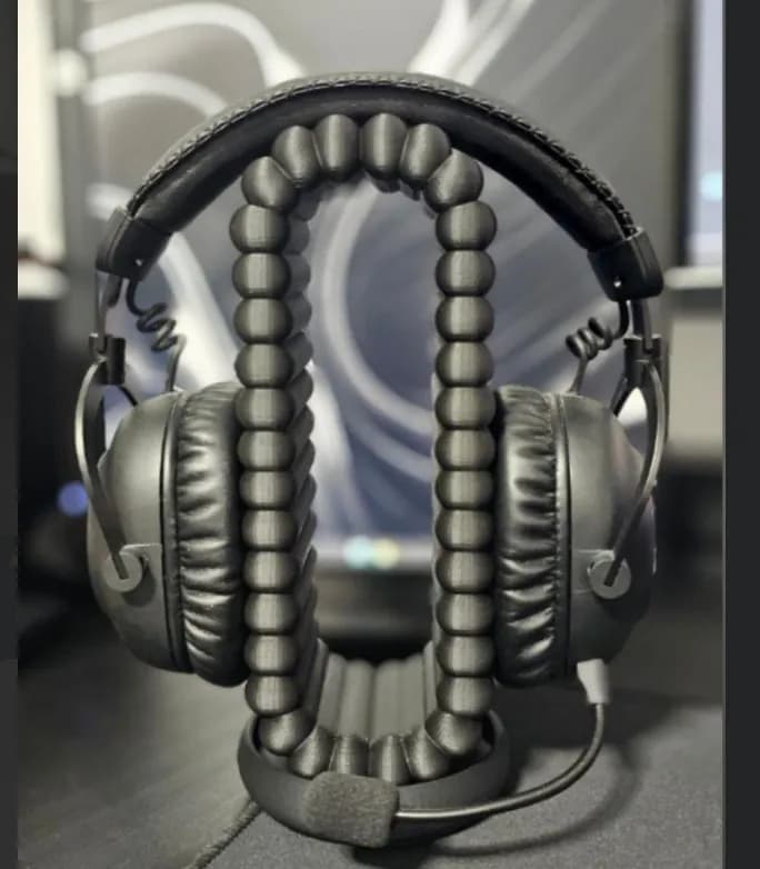 STL - puffy headphones stand