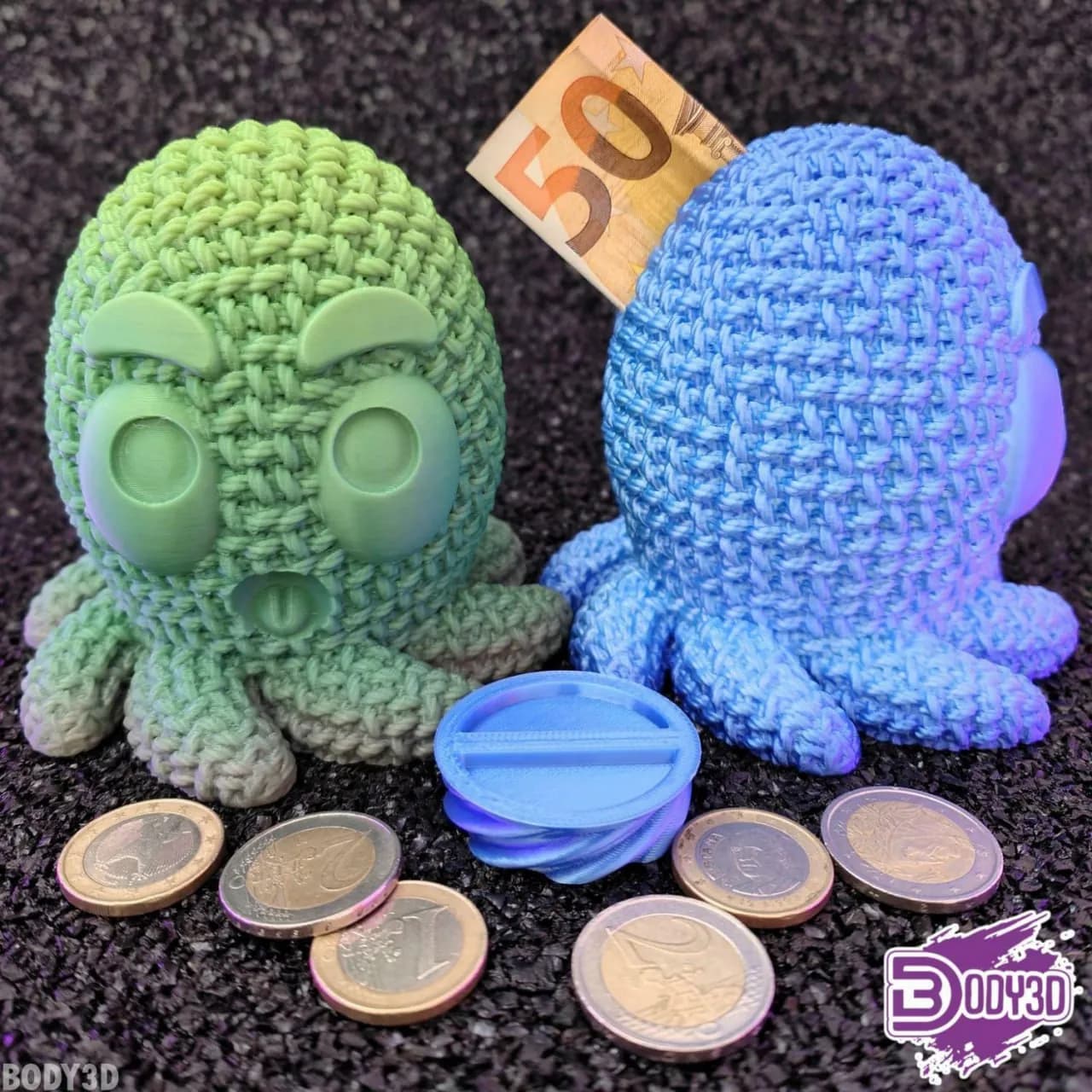 STL - Pulpo Tejido 3D