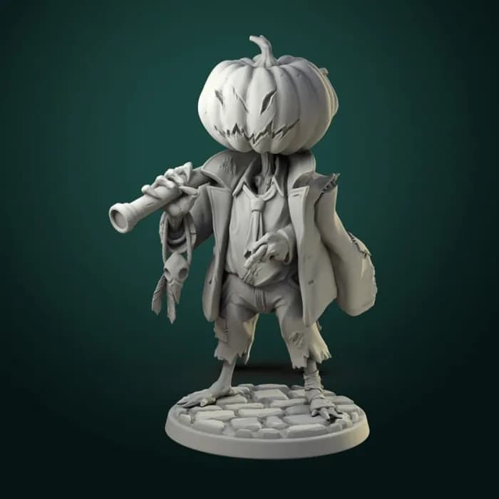 STL - pumpkin scarecrow