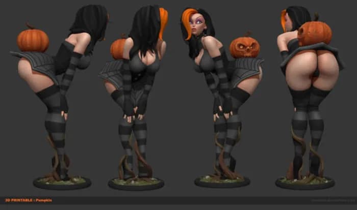STL - pumpkinpinup
