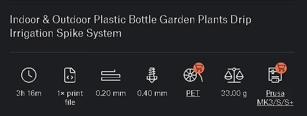 STL - Punta de riego autoajustable render 3