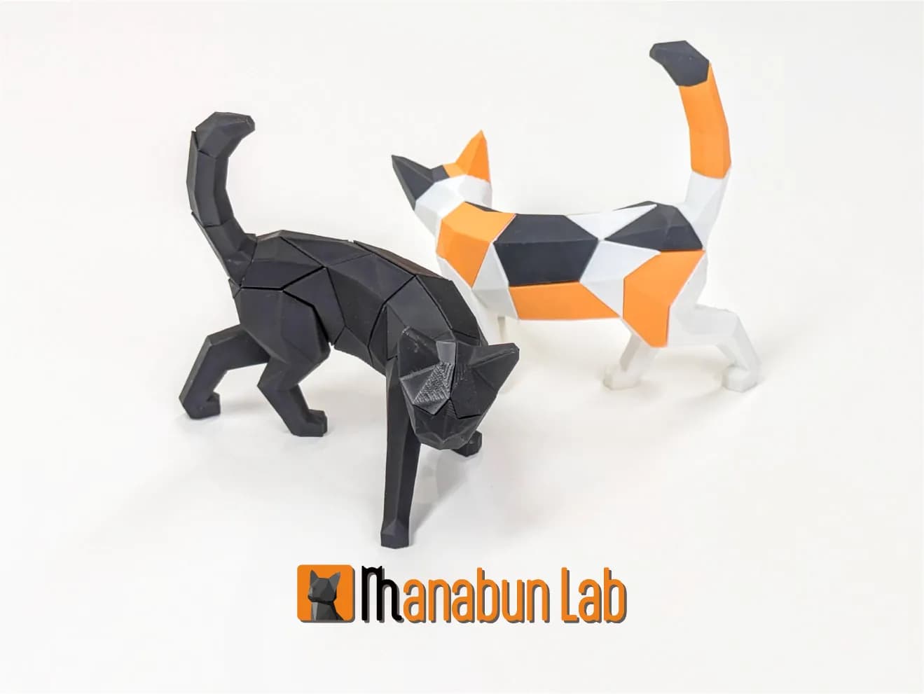 STL - Puzzle de Gato Low Poly render 5