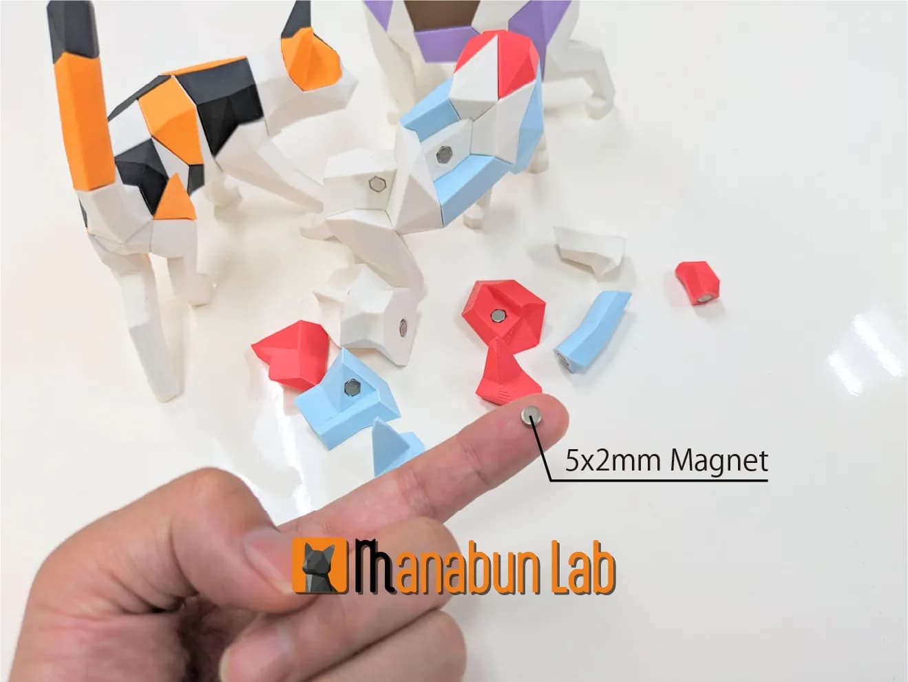 STL - Puzzle de Gato Low Poly