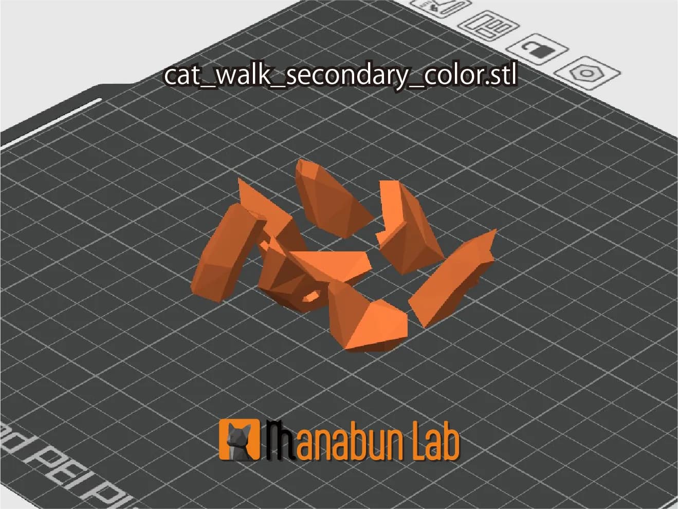STL - Puzzle de Gato Low Poly