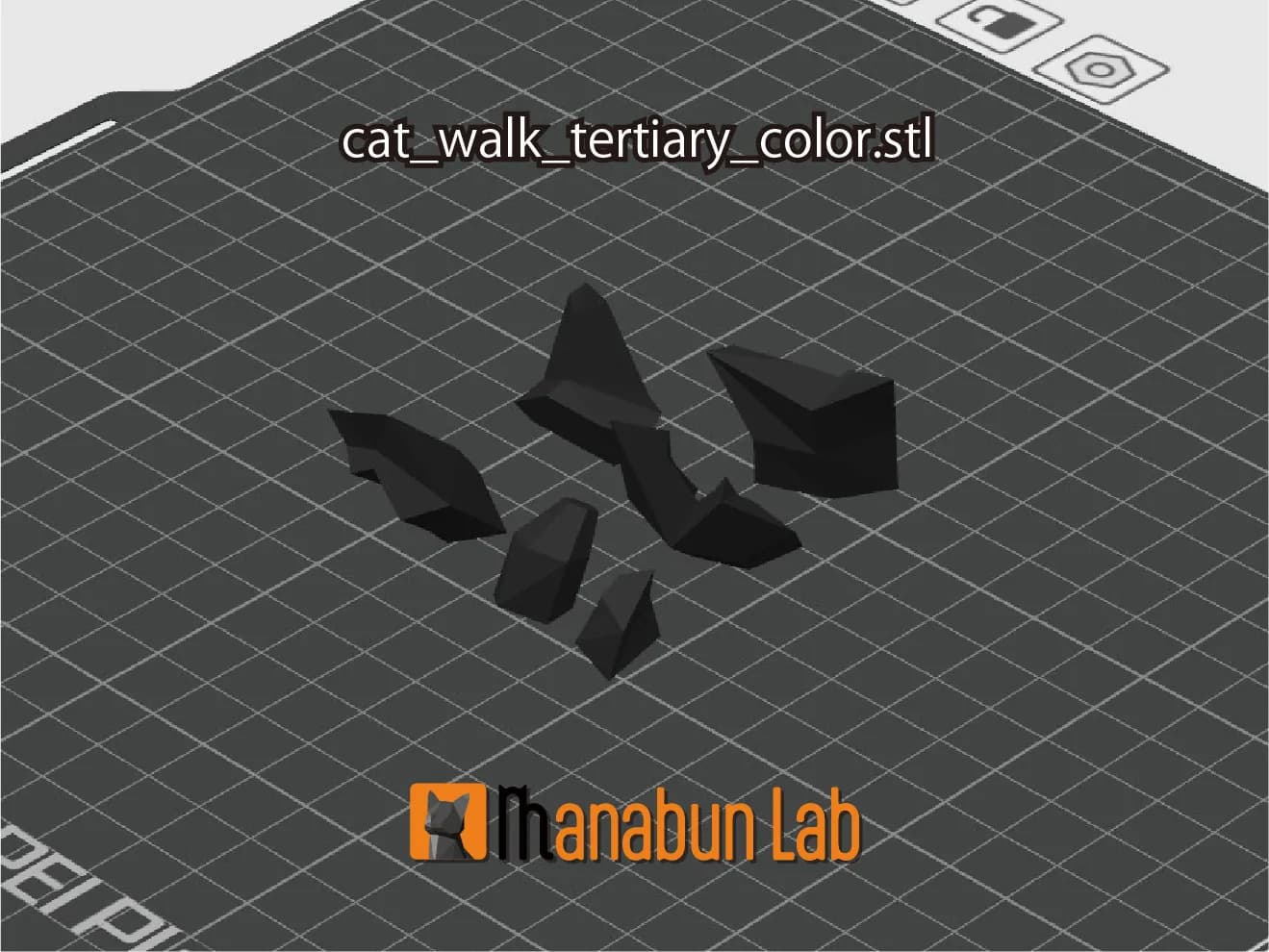 STL - Puzzle de Gato Low Poly
