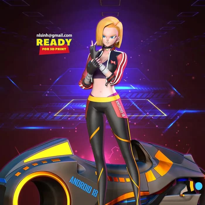 STL - racer android 18