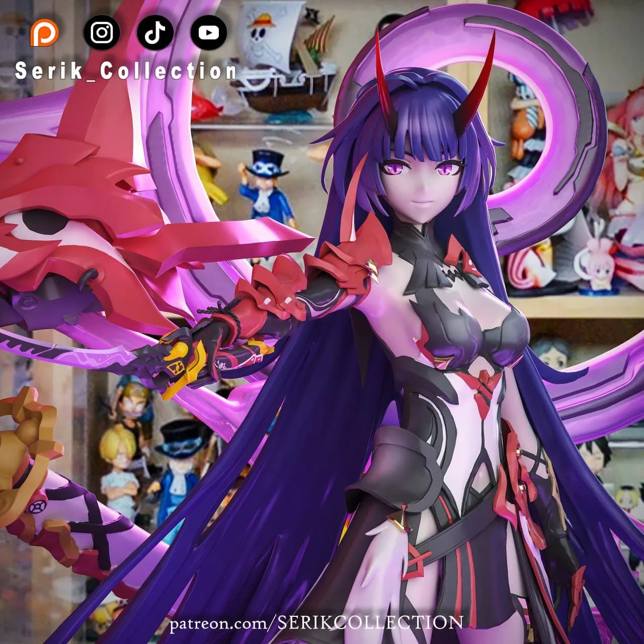 STL - Raiden Mei Herrscher of Thunder render 2