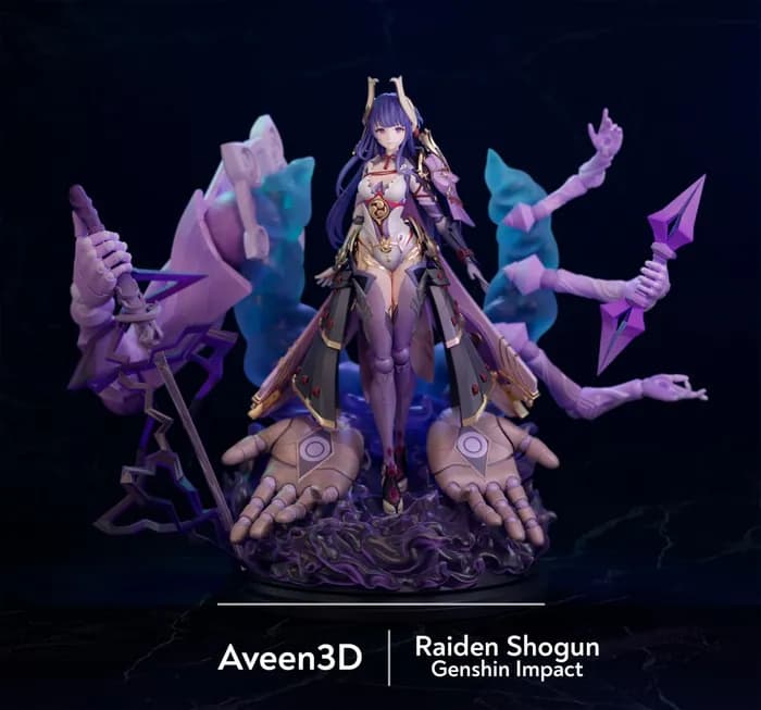 STL - Raiden Shogun Figura 3