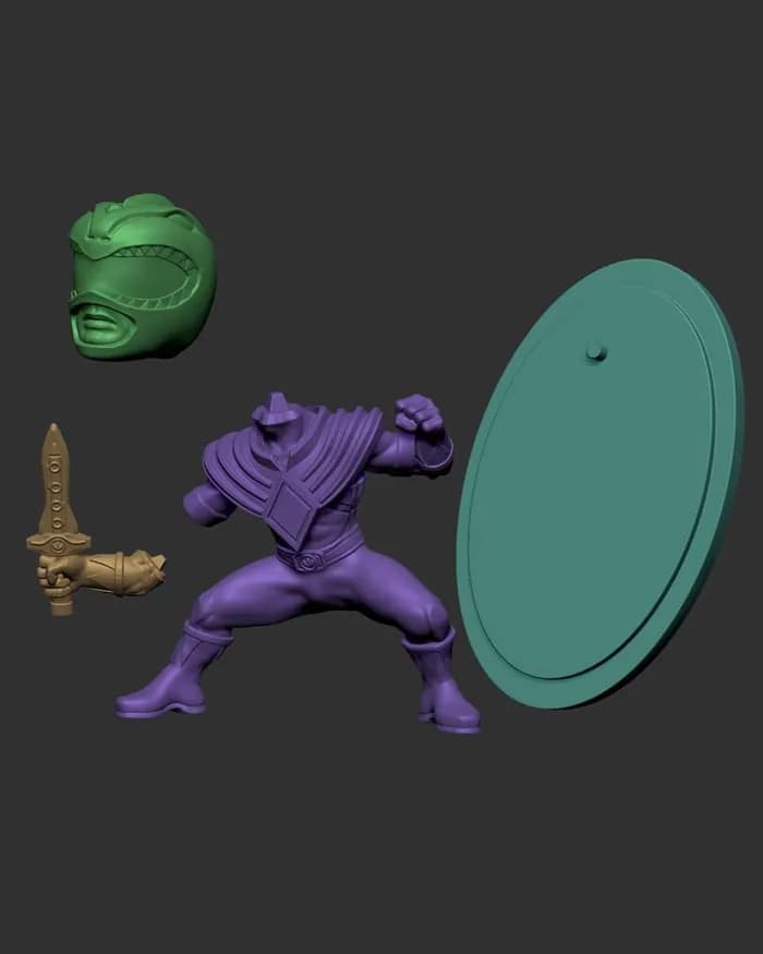 STL - Ranger Verde render 2