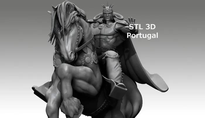 STL - Raoh de Fist of the North Star render 2