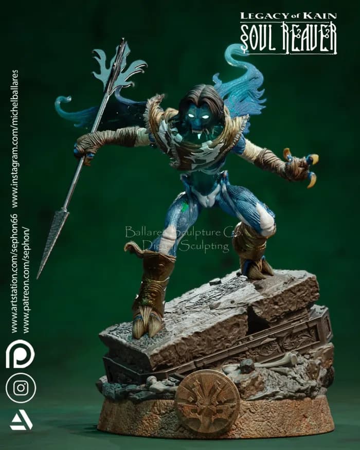 STL - Raziel Legado de Kain render 2