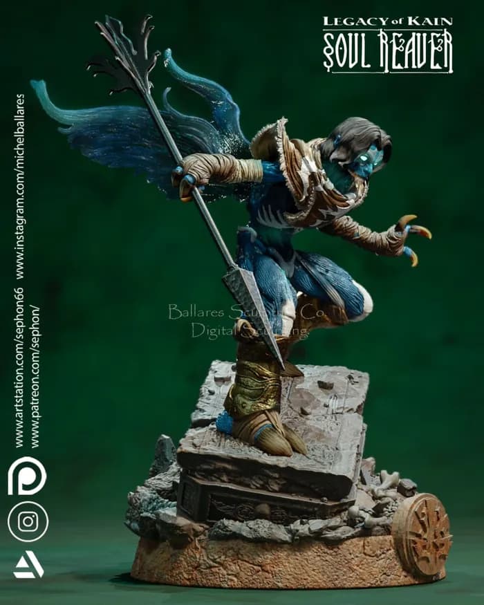 STL - Raziel Legado de Kain render 3