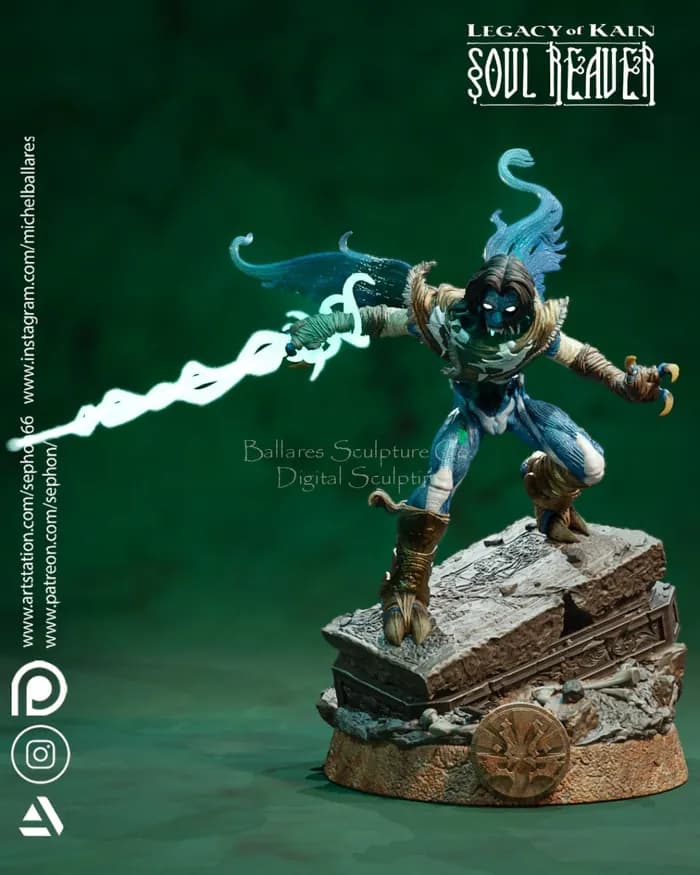 STL - Raziel Legado de Kain render 4
