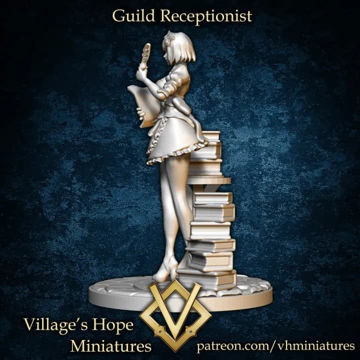 STL - Recepcionista del Gremio render 2