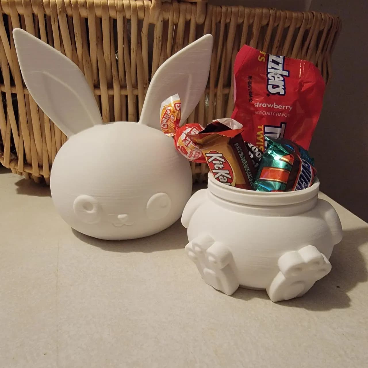 STL - Recipiente de Pascua con Conejo