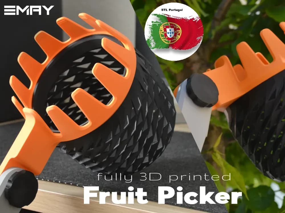 STL - Recogedor de Frutas 3D render 5