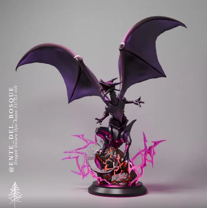 STL - red eyes black dragon