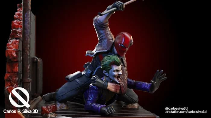 STL - Red Hood Vs Joker render 2