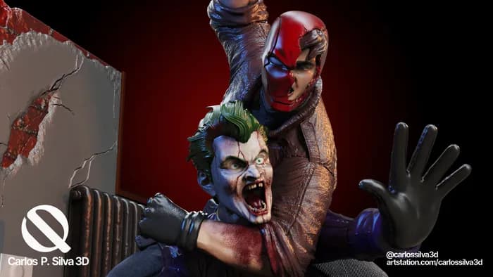 STL - Red Hood Vs Joker render 5