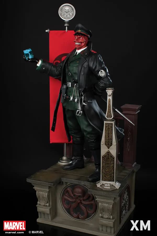 STL - Red Skull con Tesseract render 4