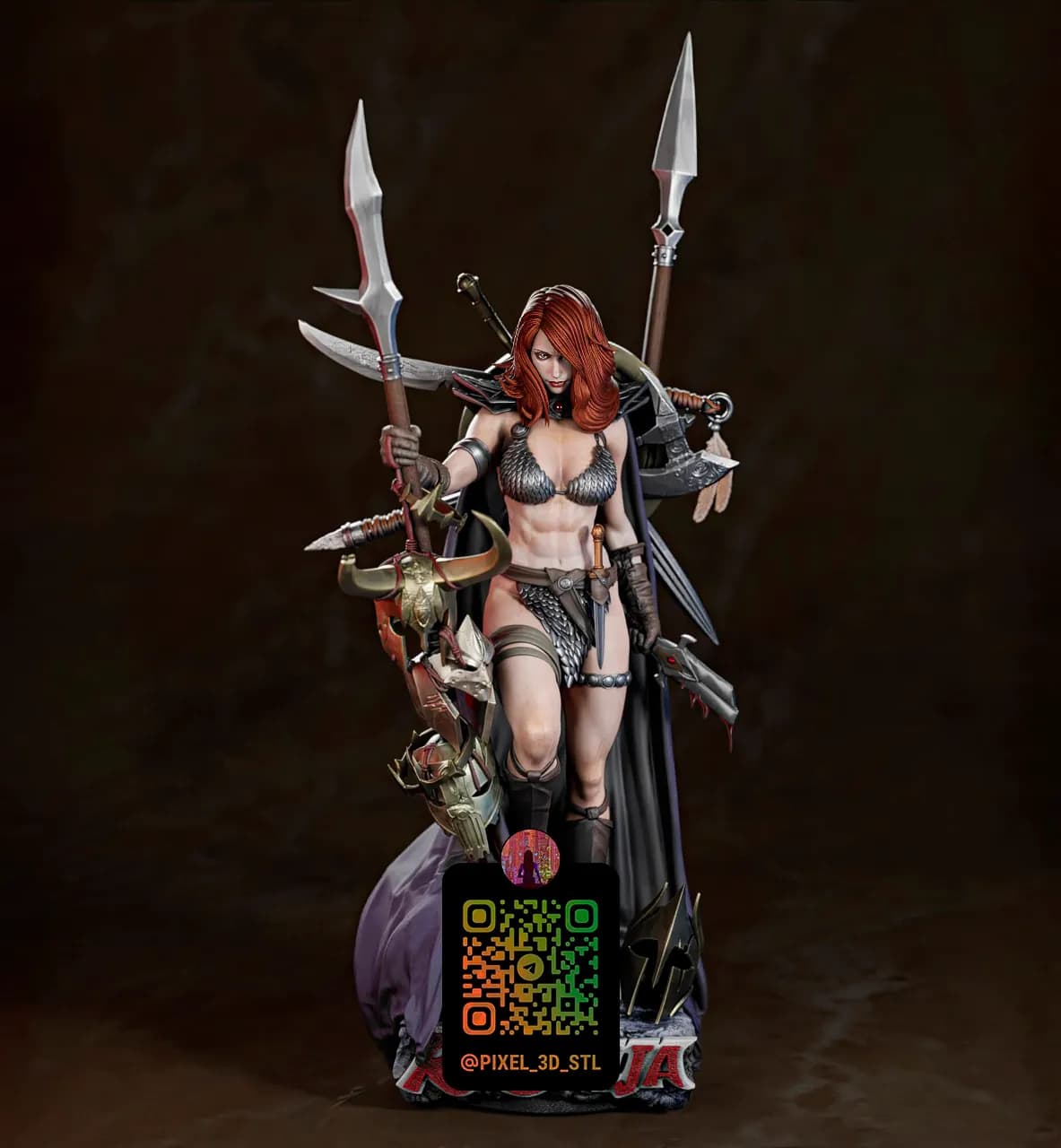 STL - Red Sonja Guerrera de Fantasía