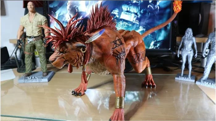 STL - red xiii statue model files