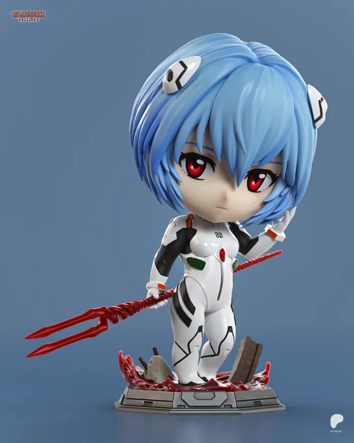 STL - rei ayanami evangelion render 2