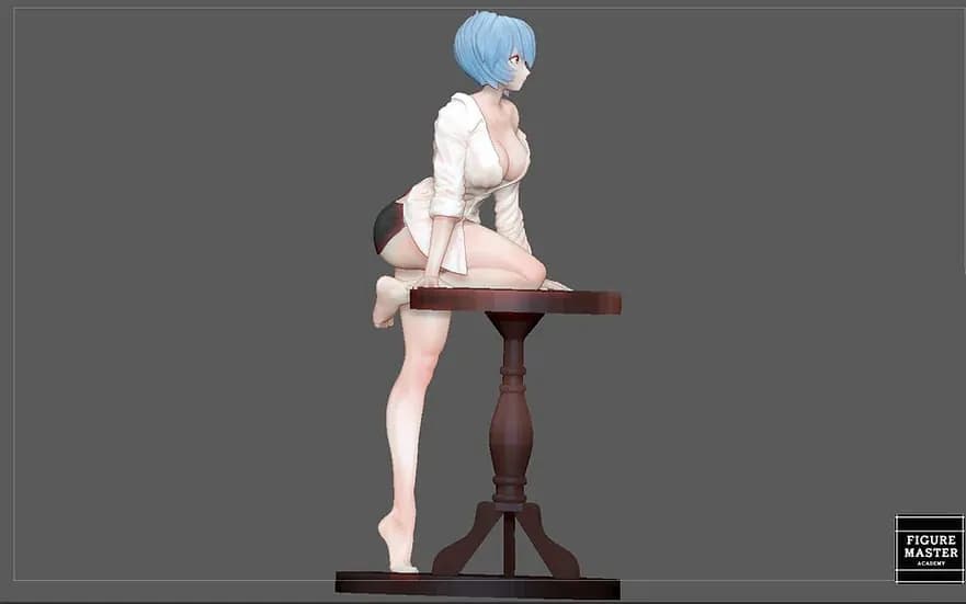 STL - Rei Ayanami figura seductora