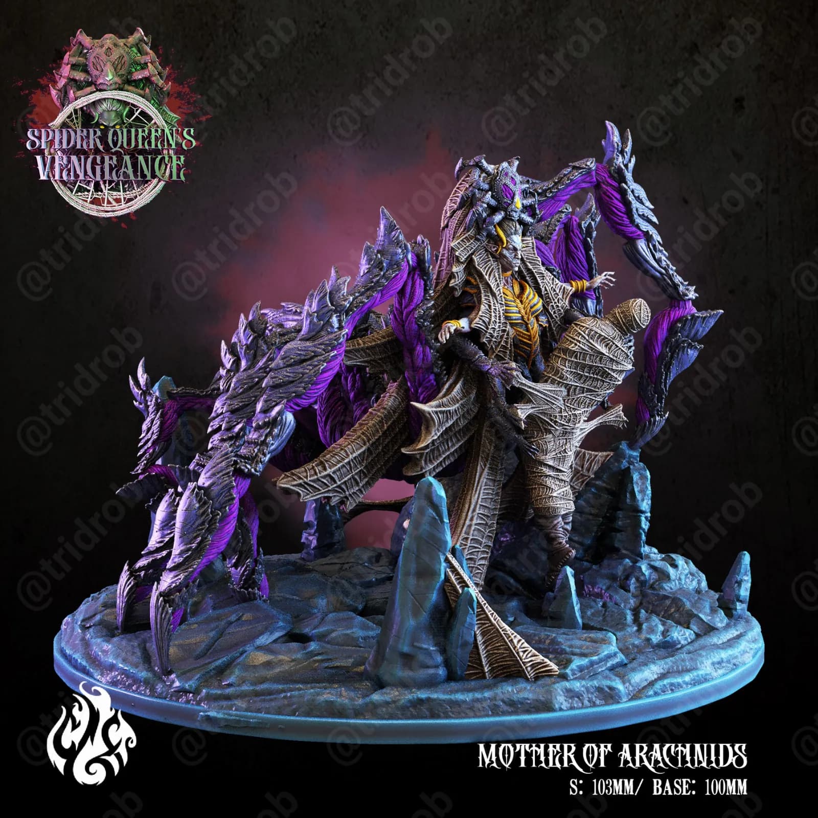 STL - Reina Araña Madre de Arácnidos render 4