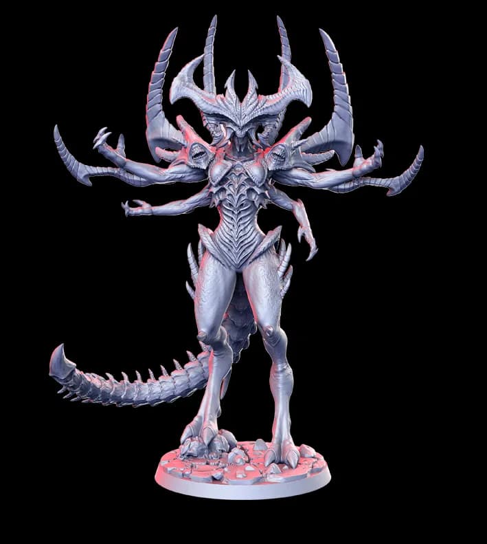 STL - Reina Demonio Shadhakairis render 2