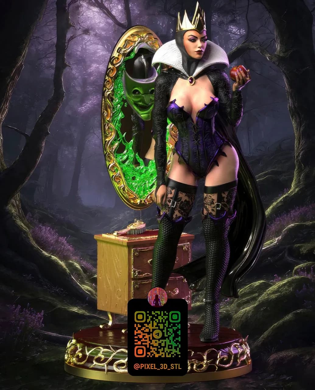 STL - Reina Malvada Blancanieves