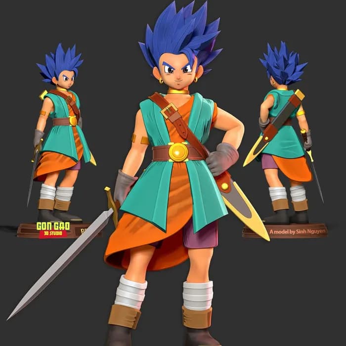 STL - rek dragon quest render 2