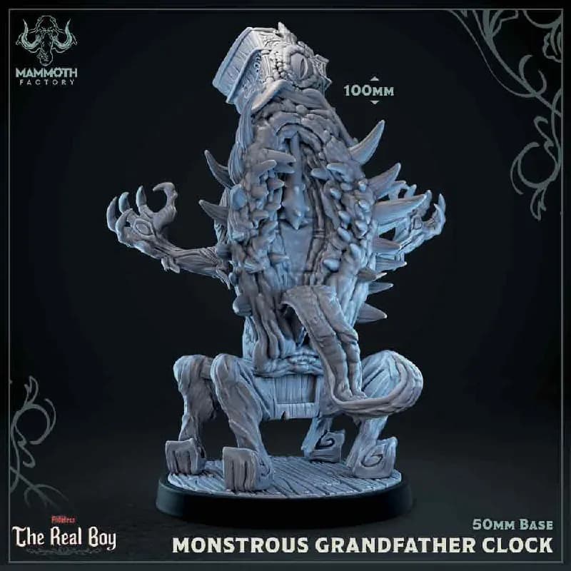 STL - Reloj de Abuelo Loco y Monstruoso render 2